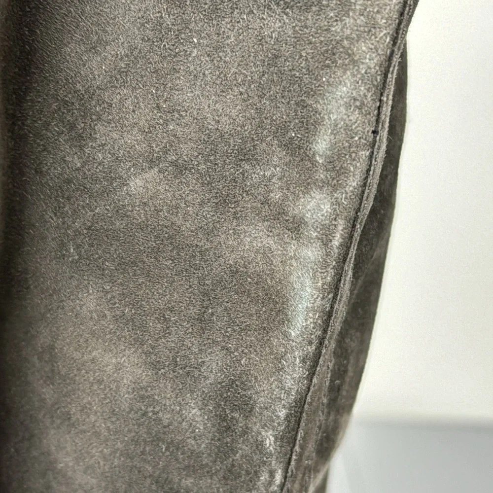 Frye Claude Over The Knee Boot in Smoke. Suede Finish. Size 7.